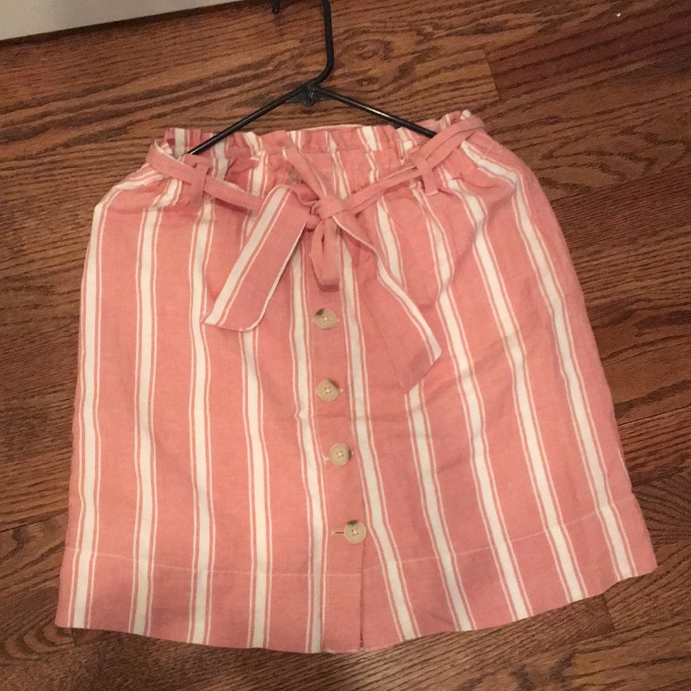 Paper Bag Tie Waist Skirt